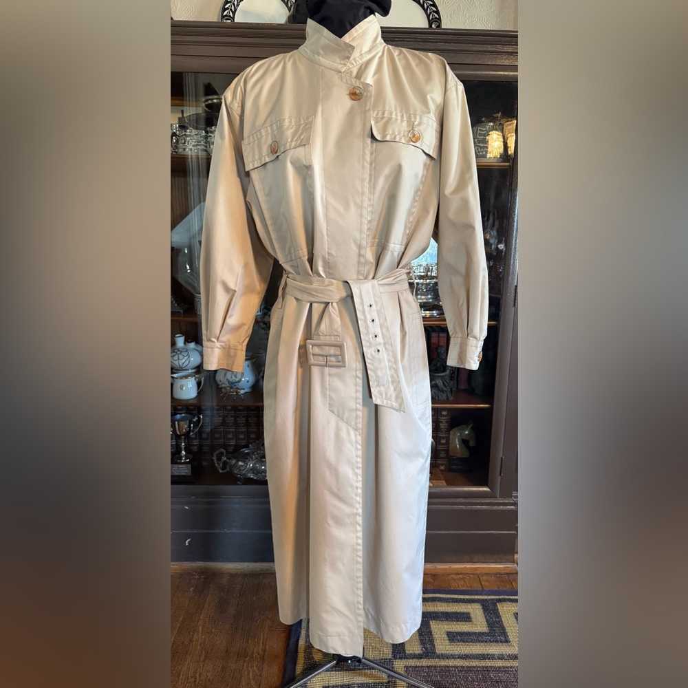 Vintage Courreges Paris raincoat long trench